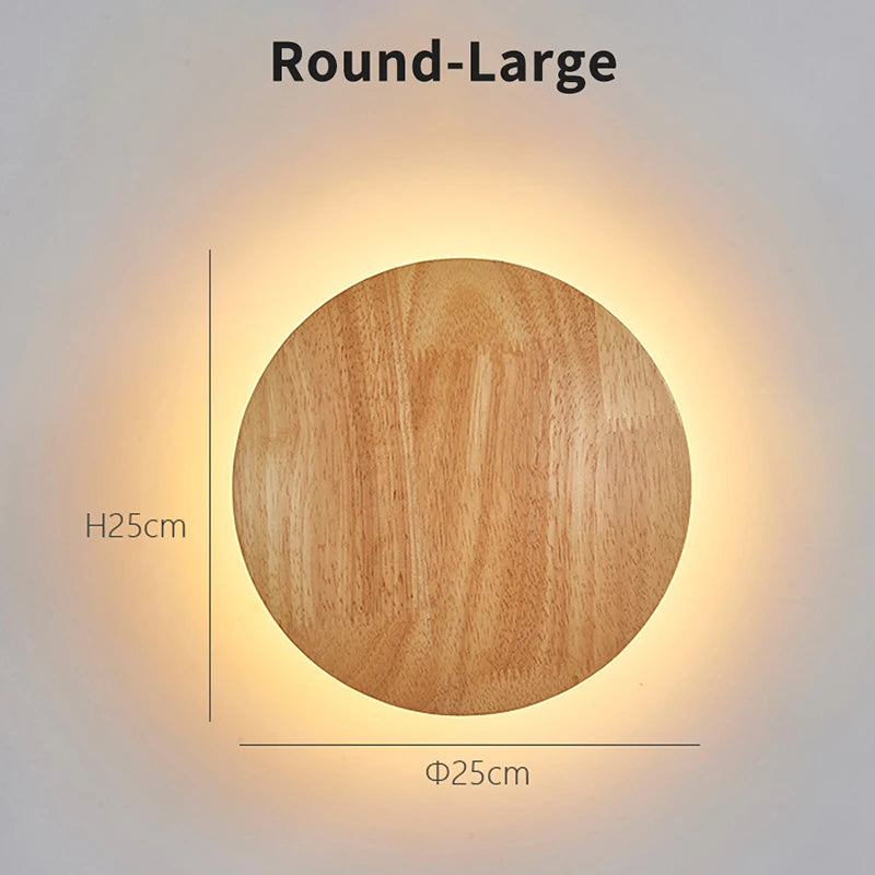 Nordic Modern Stair Wall-Mounted Wooden Light