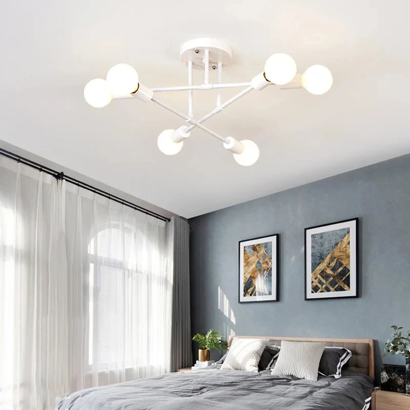 Elevate Your Space with the Nordic Minimalist Black and Gold LED Pendant Light - Perfect for Bedrooms and Living Rooms