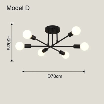 Elevate Your Space with the Nordic Minimalist Black and Gold LED Pendant Light - Perfect for Bedrooms and Living Rooms