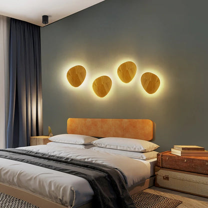 Nordic Modern  Stair Wall-Mounted Wooden  Light
