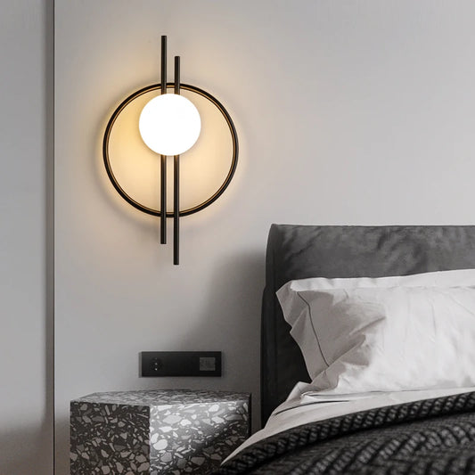 Nordic Modern Bedside Wall Lamp 