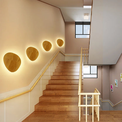 Nordic Modern  Stair Wall-Mounted Wooden  Light