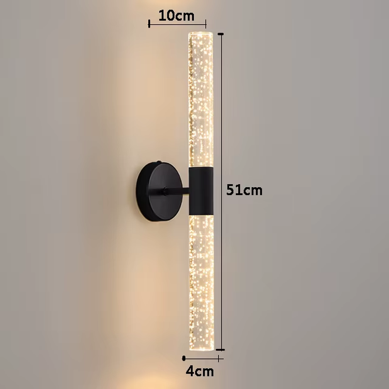 Nordic Bubbles Crystal Rod Wall Lamp 