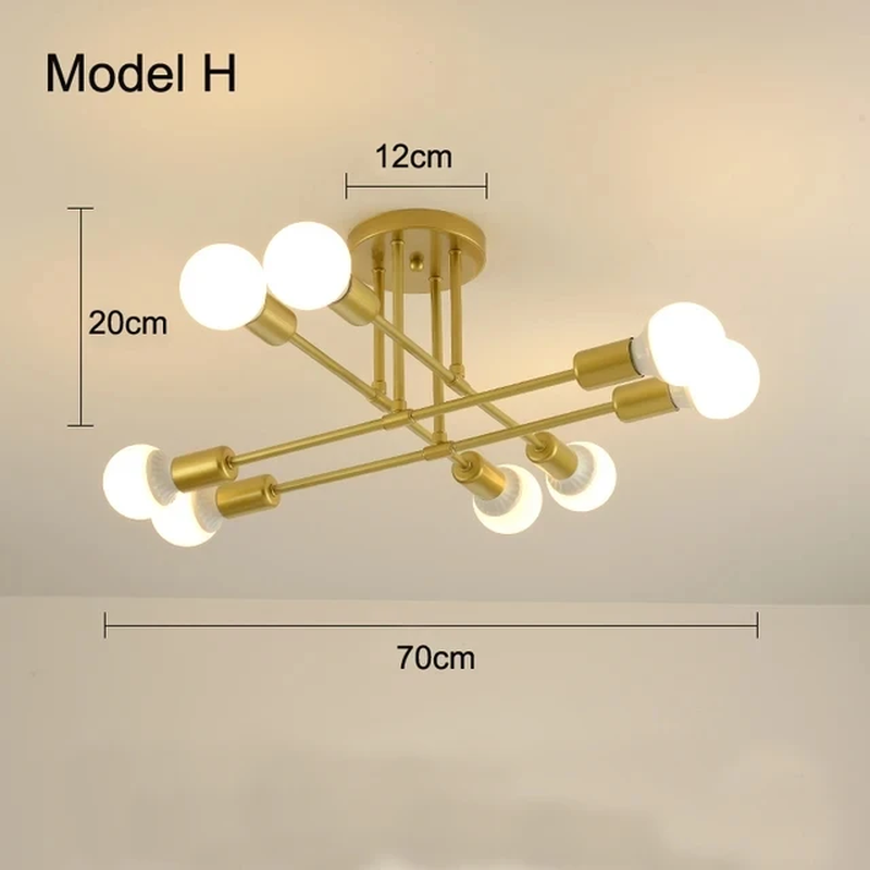 Elevate Your Space with the Nordic Minimalist Black and Gold LED Pendant Light - Perfect for Bedrooms and Living Rooms