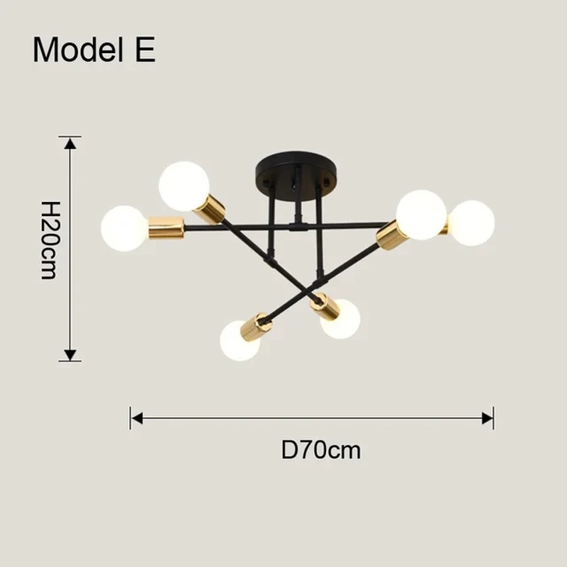 Elevate Your Space with the Nordic Minimalist Black and Gold LED Pendant Light - Perfect for Bedrooms and Living Rooms