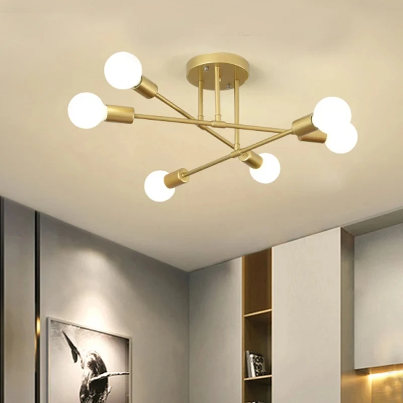 Elevate Your Space with the Nordic Minimalist Black and Gold LED Pendant Light - Perfect for Bedrooms and Living Rooms