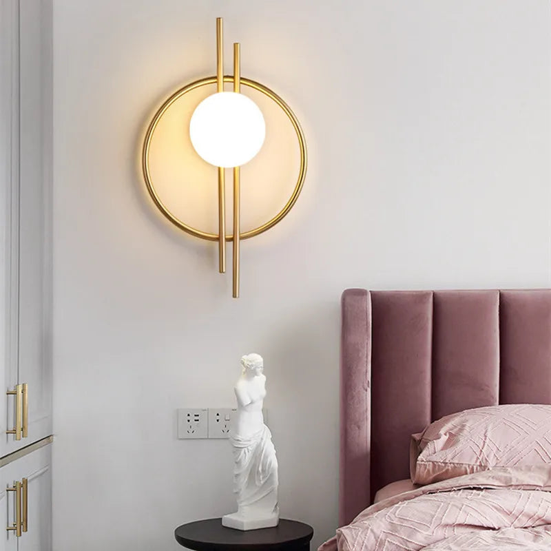 Nordic Modern Bedside Wall Lamp 