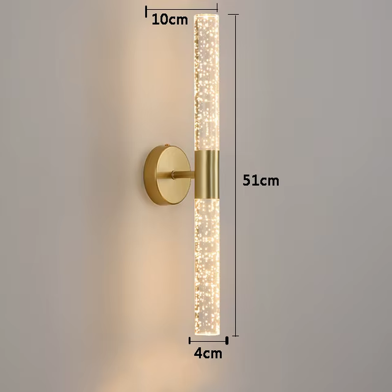 Nordic Bubbles Crystal Rod Wall Lamp 