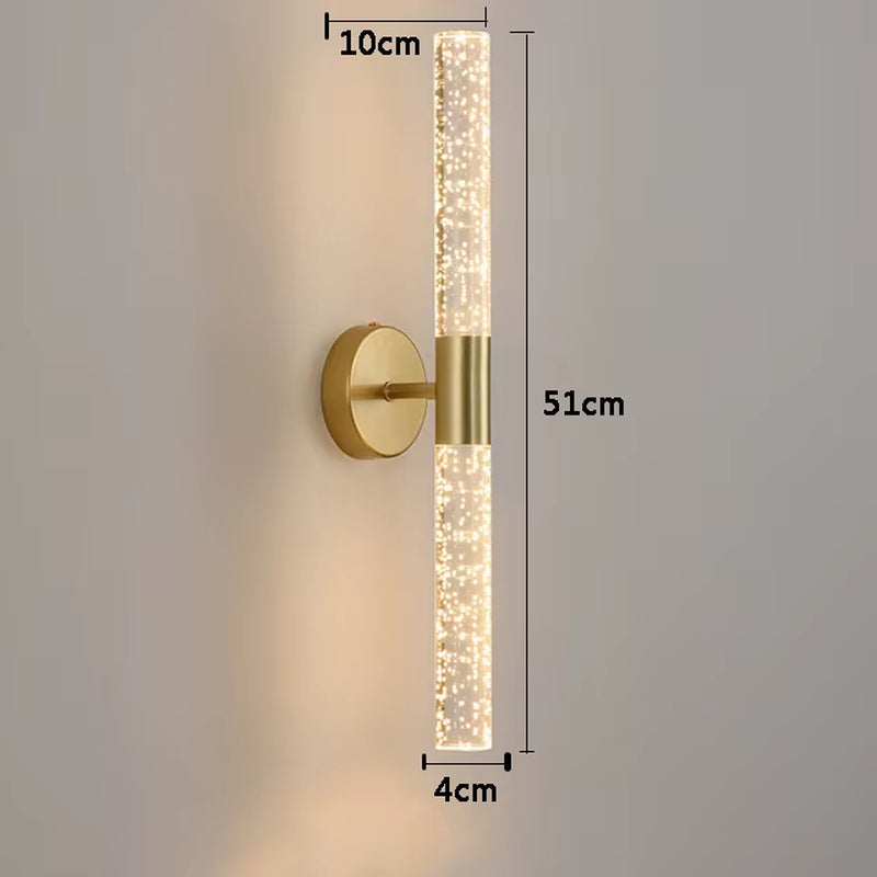 Nordic Bubbles Crystal Rod Wall Lamp 