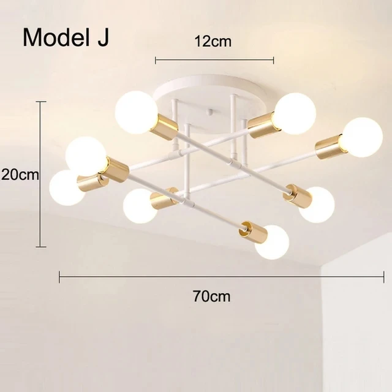 Elevate Your Space with the Nordic Minimalist Black and Gold LED Pendant Light - Perfect for Bedrooms and Living Rooms