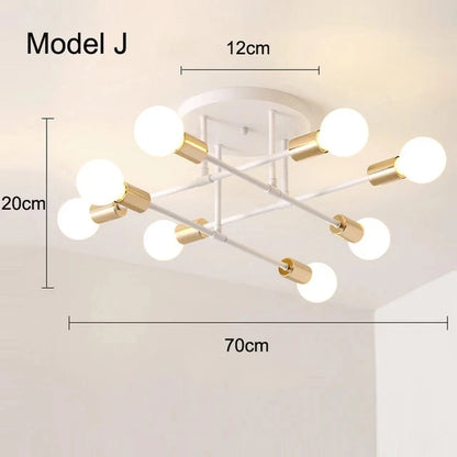 Elevate Your Space with the Nordic Minimalist Black and Gold LED Pendant Light - Perfect for Bedrooms and Living Rooms