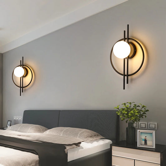 Nordic Modern Bedside Wall Lamp 